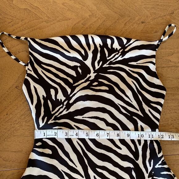 Urban Outfitters Mallory Zebra Mini Slip Dress Size XS - Picture 8 of 12